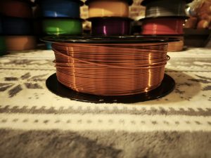 pla slik glossy red copper